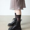 Jadon White Stitch Smooth Leather Platform Boots Jadon White Stitch Smooth Leather Platform Boots