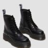 Jadon White Stitch Smooth Leather Platform Boots Jadon White Stitch Smooth Leather Platform Boots
