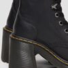 Jesy Sendal Leather Lace Up Flared Heel Boots Jesy Sendal Leather Lace Up Flared Heel Boots