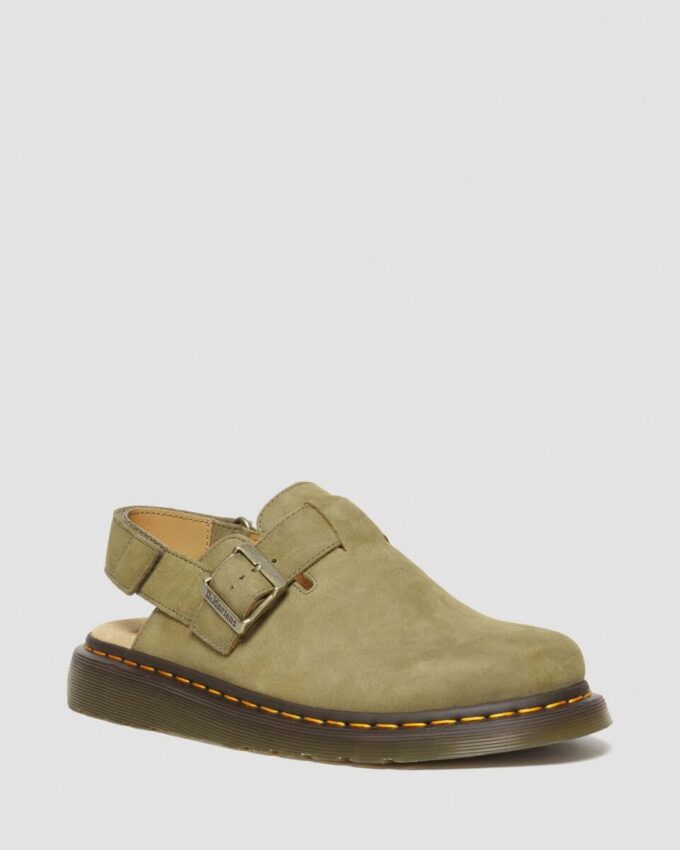 Jorge II Tumbled Nubuck Leather Slingback Mules Jorge II Tumbled Nubuck Leather Slingback Mules