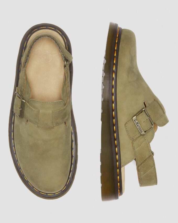 Jorge II Tumbled Nubuck Leather Slingback Mules Jorge II Tumbled Nubuck Leather Slingback Mules