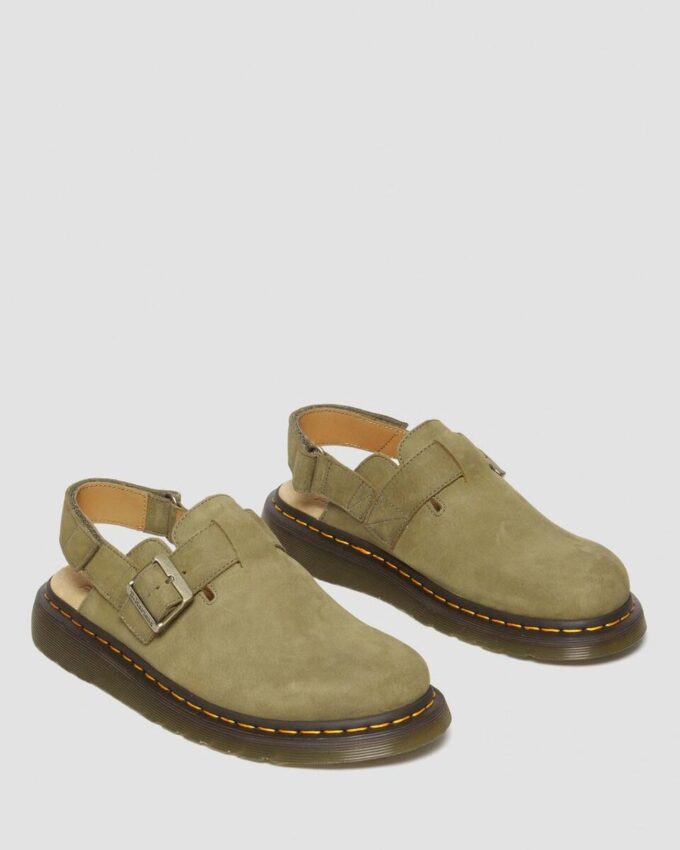 Jorge II Tumbled Nubuck Leather Slingback Mules Jorge II Tumbled Nubuck Leather Slingback Mules