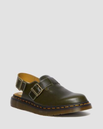 JORGE Made in England Classic Leather Slingback Mules