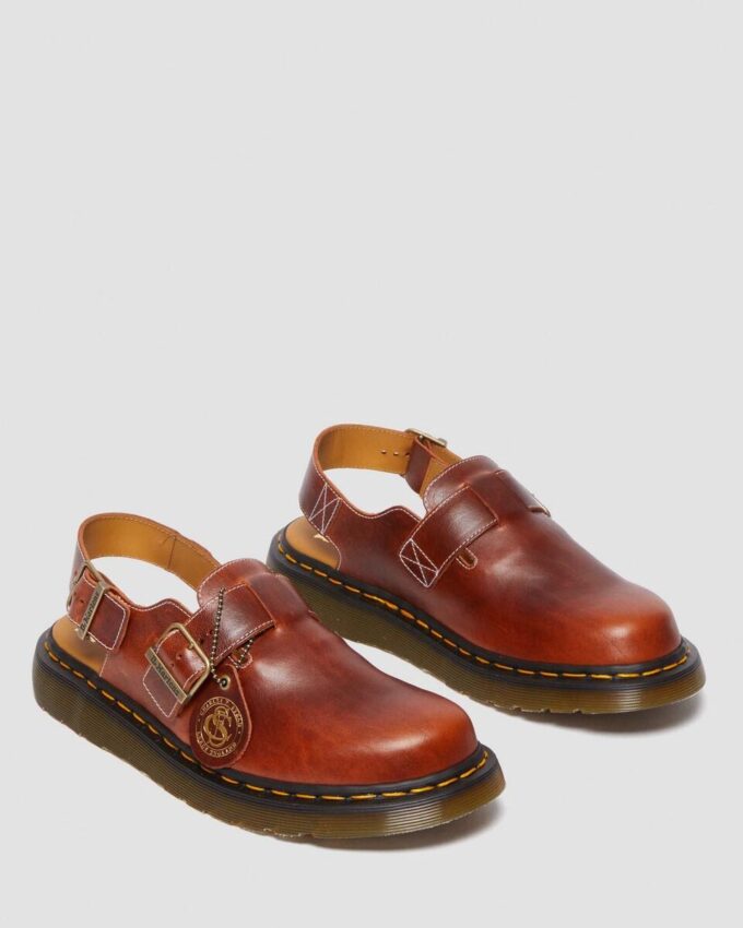 JORGE Made in England Classic Leather Slingback Mules JORGE Made in England Classic Leather Slingback Mules
