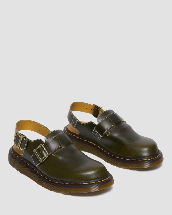 JORGE Made in England Classic Leather Slingback Mules JORGE Made in England Classic Leather Slingback Mules