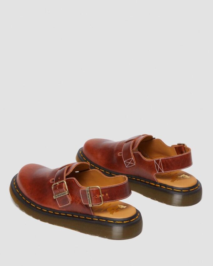 JORGE Made in England Classic Leather Slingback Mules JORGE Made in England Classic Leather Slingback Mules