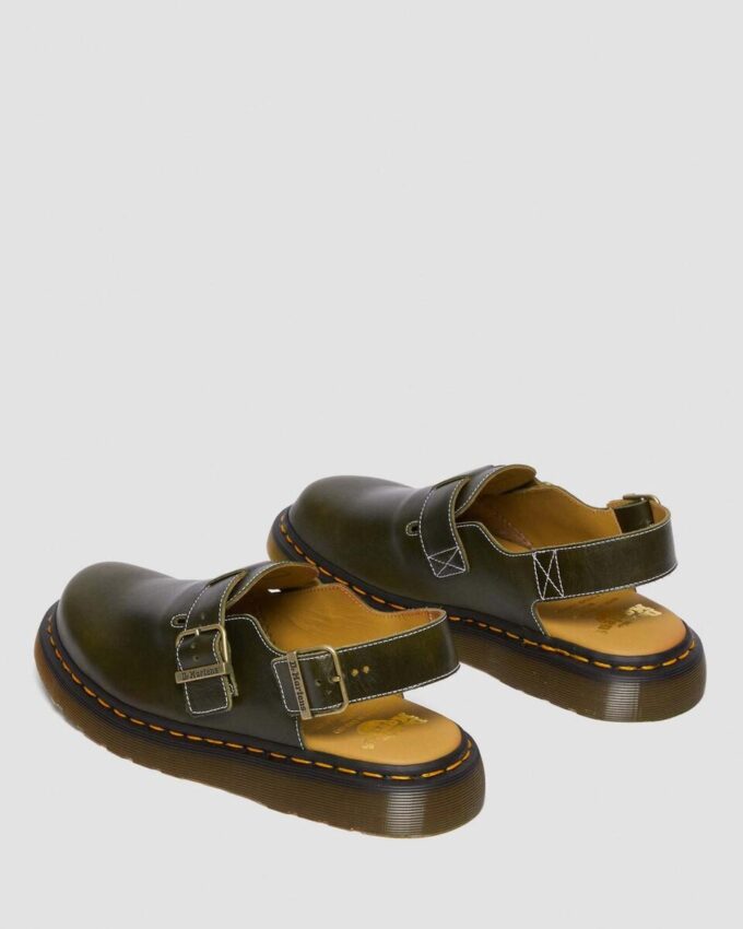 JORGE Made in England Classic Leather Slingback Mules JORGE Made in England Classic Leather Slingback Mules