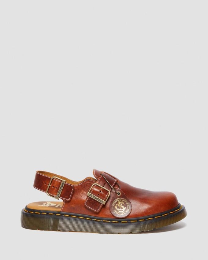 JORGE Made in England Classic Leather Slingback Mules JORGE Made in England Classic Leather Slingback Mules