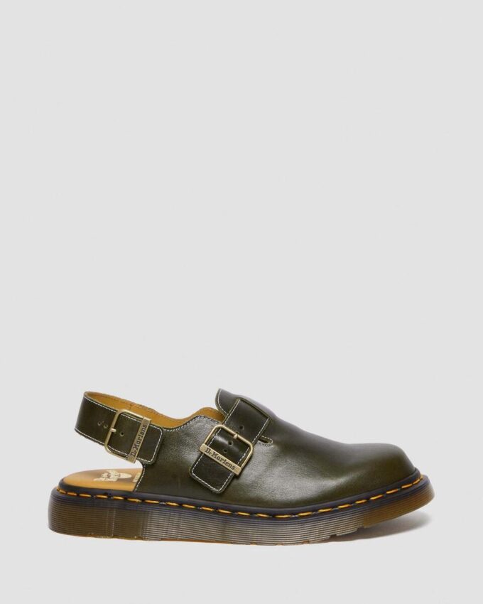 JORGE Made in England Classic Leather Slingback Mules JORGE Made in England Classic Leather Slingback Mules