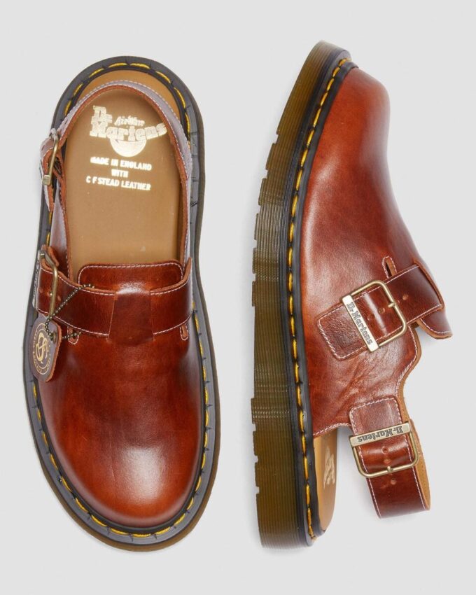 JORGE Made in England Classic Leather Slingback Mules JORGE Made in England Classic Leather Slingback Mules