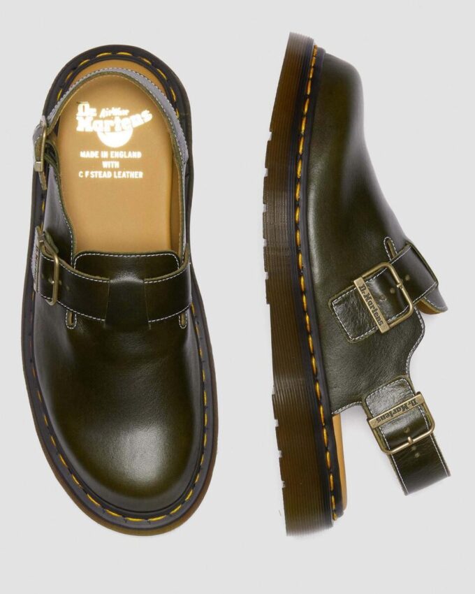 JORGE Made in England Classic Leather Slingback Mules JORGE Made in England Classic Leather Slingback Mules