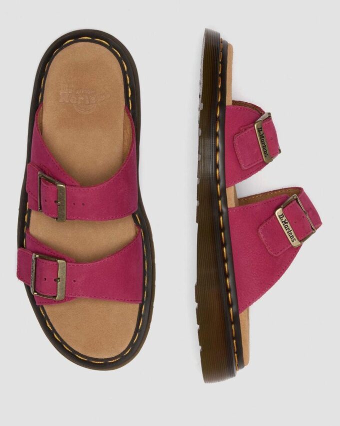 JOSEF Nubuck Leather Slide Sandals