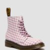 JUNIOR 1460 Gingham Leather Boots JUNIOR 1460 Gingham Leather Boots
