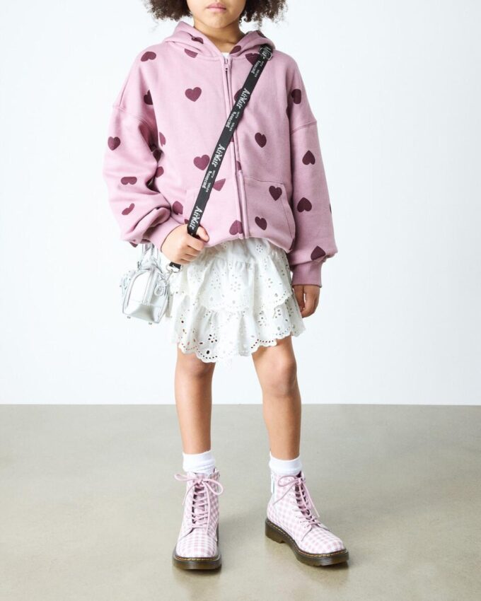 JUNIOR 1460 Gingham Leather Boots JUNIOR 1460 Gingham Leather Boots