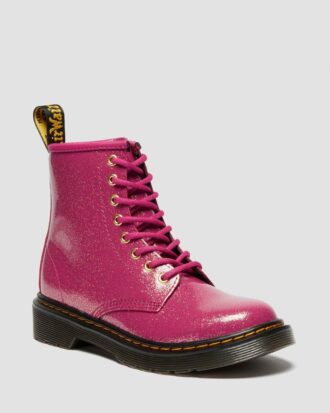 JUNIOR 1460 GLITTER PATENT LEATHER BOOTS