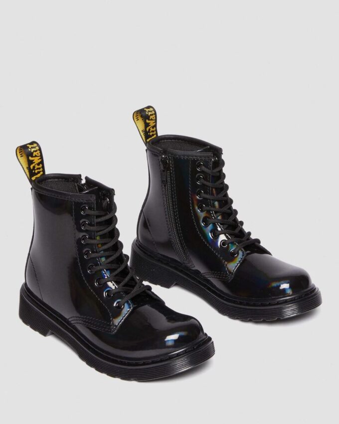 JUNIOR 1460 RAINBOW Patent Leather Lace Up Boots JUNIOR 1460 RAINBOW Patent Leather Lace Up Boots