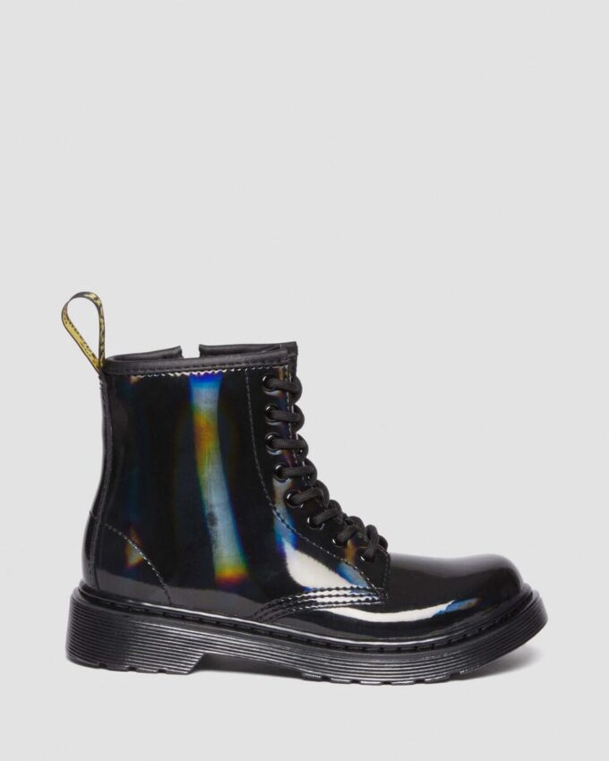 JUNIOR 1460 RAINBOW Patent Leather Lace Up Boots JUNIOR 1460 RAINBOW Patent Leather Lace Up Boots