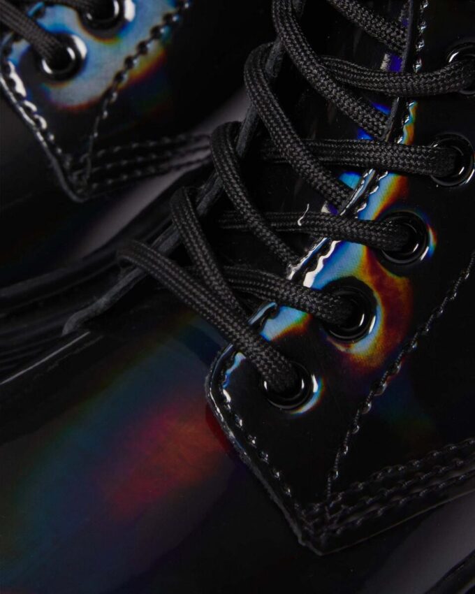 JUNIOR 1460 RAINBOW Patent Leather Lace Up Boots JUNIOR 1460 RAINBOW Patent Leather Lace Up Boots