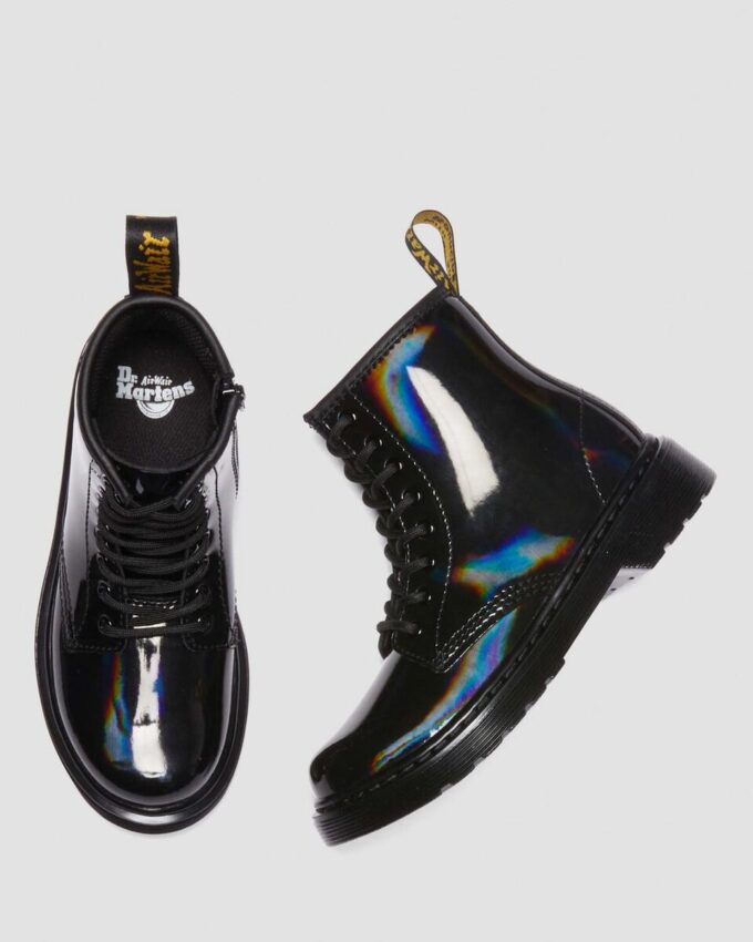 JUNIOR 1460 RAINBOW Patent Leather Lace Up Boots JUNIOR 1460 RAINBOW Patent Leather Lace Up Boots