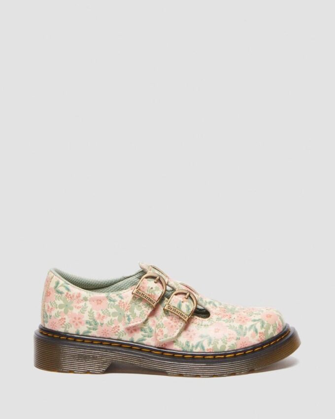 Junior 8053 Floral Leather Mary Jane Shoes Junior 8053 Floral Leather Mary Jane Shoes