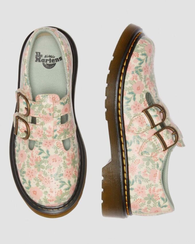 Junior 8053 Floral Leather Mary Jane Shoes Junior 8053 Floral Leather Mary Jane Shoes
