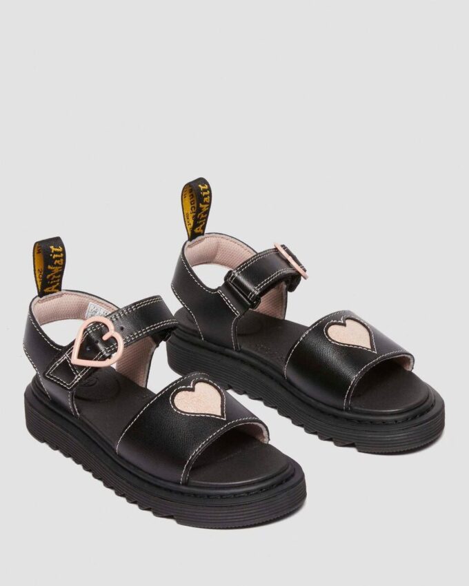 Junior Marlowe Hearts Leather Sandals Junior Marlowe Hearts Leather Sandals