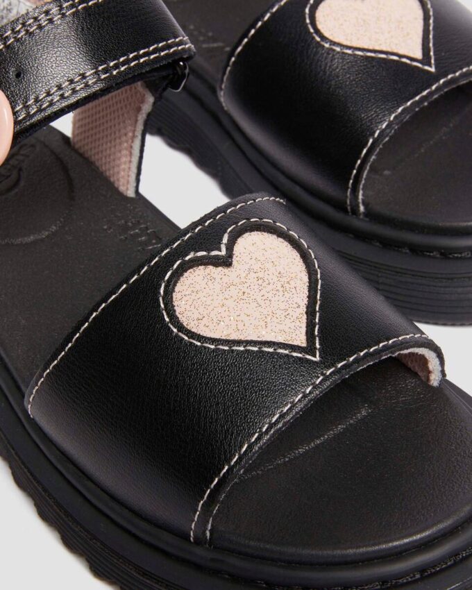 Junior Marlowe Hearts Leather Sandals Junior Marlowe Hearts Leather Sandals