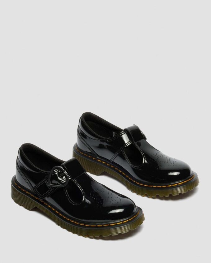 JUNIOR POLLEY II Heart Patent Leather Shoes JUNIOR POLLEY II Heart Patent Leather Shoes