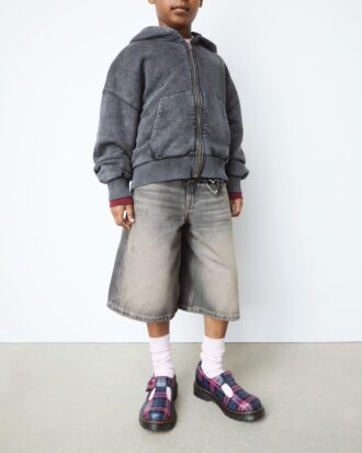 JUNIOR POLLEY II Pink Tartan Mary Jane Shoes