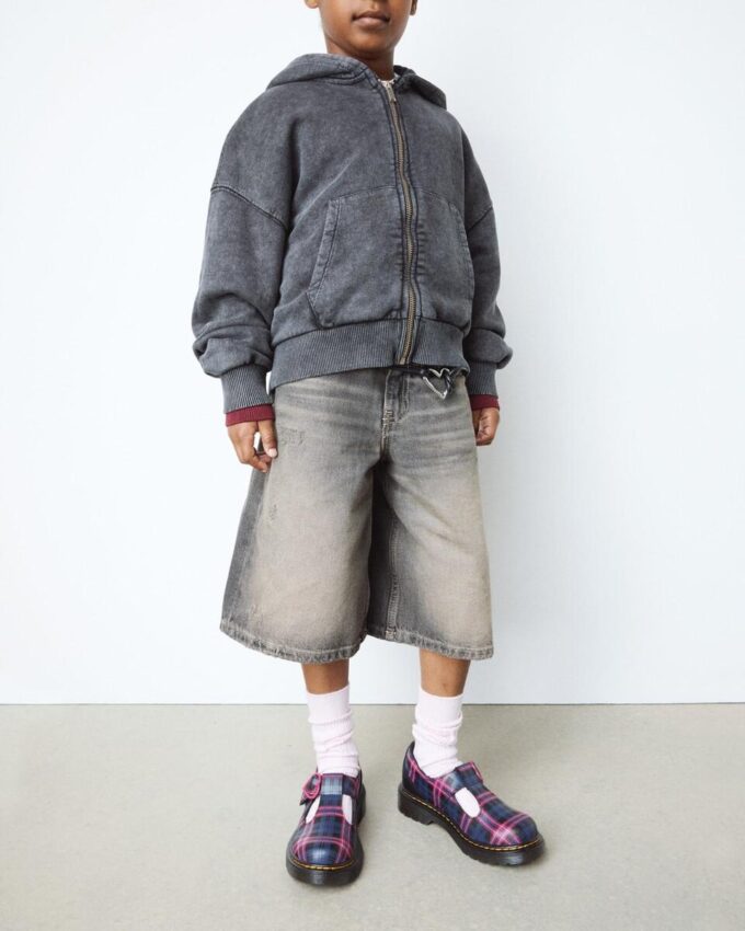 JUNIOR POLLEY II Pink Tartan Mary Jane Shoes JUNIOR POLLEY II Pink Tartan Mary Jane Shoes