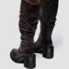 Kasey Kinsley Leather Knee High Heeled Boots Kasey Kinsley Leather Knee High Heeled Boots