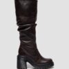 Kasey Kinsley Leather Knee High Heeled Boots Kasey Kinsley Leather Knee High Heeled Boots