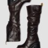 Kasey Kinsley Leather Knee High Heeled Boots Kasey Kinsley Leather Knee High Heeled Boots