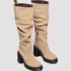 KASEY Suede Knee High Heeled Boots KASEY Suede Knee High Heeled Boots