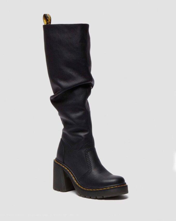 Kasey Virginia Leather Tall Heeled Boots Kasey Virginia Leather Tall Heeled Boots