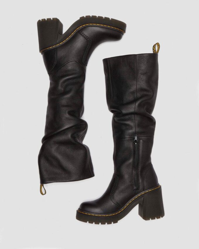 Kasey Virginia Leather Tall Heeled Boots Kasey Virginia Leather Tall Heeled Boots
