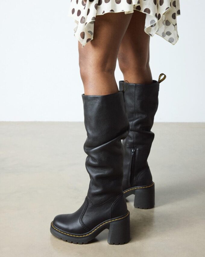 Kasey Virginia Leather Tall Heeled Boots Kasey Virginia Leather Tall Heeled Boots