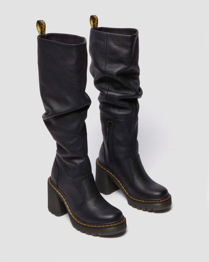 Kasey Virginia Leather Tall Heeled Boots Kasey Virginia Leather Tall Heeled Boots