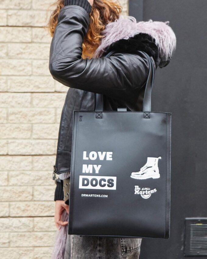 LOVE MY DOCS Leather Tote Bag LOVE MY DOCS Leather Tote Bag