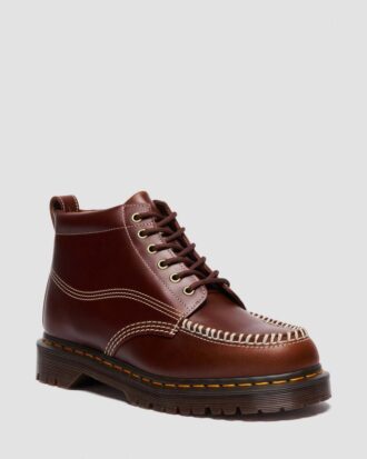 LOWELL CHUKKA Moc Toe Leather Ankle Boots