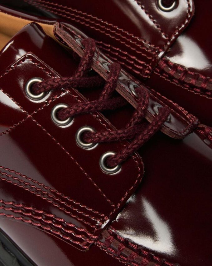 Lowell Lacquered Leather Moc Toe Shoes