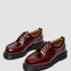 Lowell Lacquered Leather Moc Toe Shoes