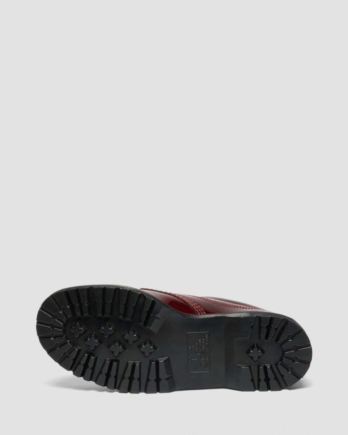 Lowell Lacquered Leather Moc Toe Shoes
