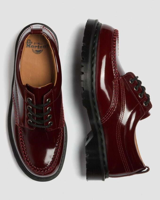 Lowell Lacquered Leather Moc Toe Shoes