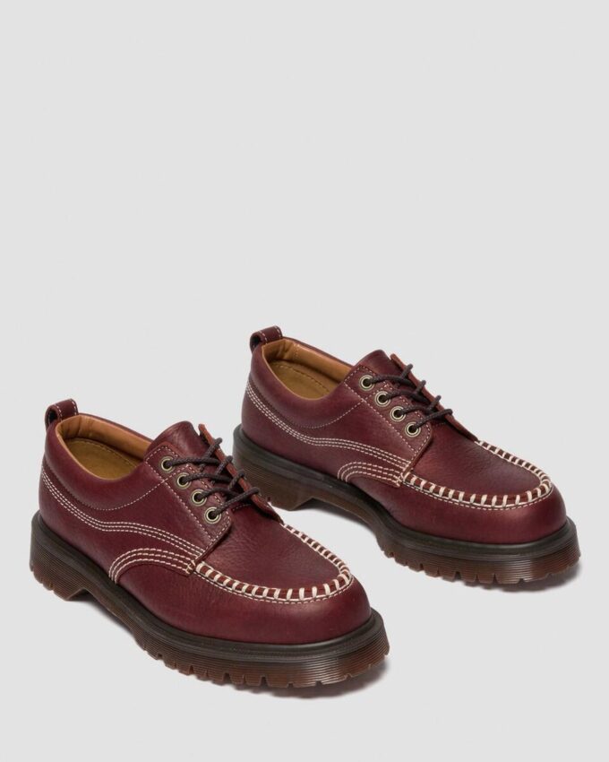 Lowell Wild Grain Leather Lace Up Moc Toe Shoes Lowell Wild Grain Leather Lace Up Moc Toe Shoes