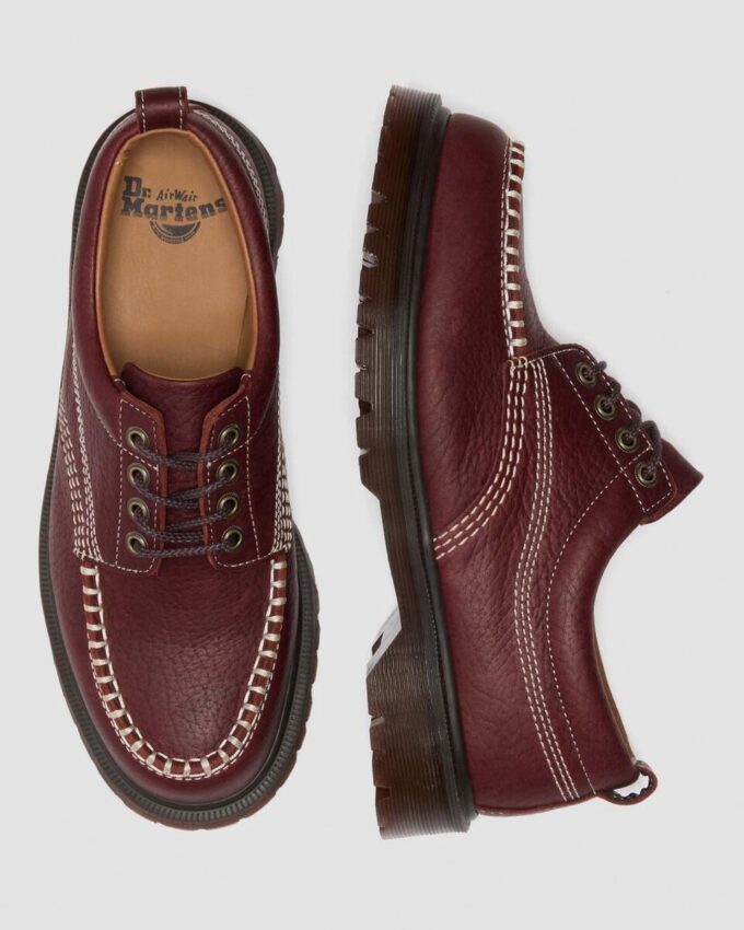 Lowell Wild Grain Leather Lace Up Moc Toe Shoes Lowell Wild Grain Leather Lace Up Moc Toe Shoes