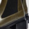 MAYBOLE CHELSEA Square Toe Leather Boots MAYBOLE CHELSEA Square Toe Leather Boots
