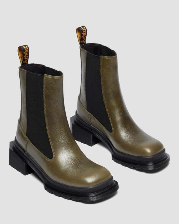 MAYBOLE CHELSEA Square Toe Leather Boots MAYBOLE CHELSEA Square Toe Leather Boots