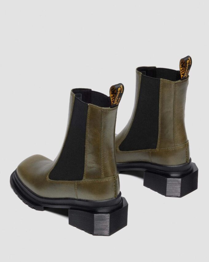 MAYBOLE CHELSEA Square Toe Leather Boots MAYBOLE CHELSEA Square Toe Leather Boots