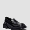 MAYBOLE LOAFER Square Toe Ruched Leather Loafers MAYBOLE LOAFER Square Toe Ruched Leather Loafers